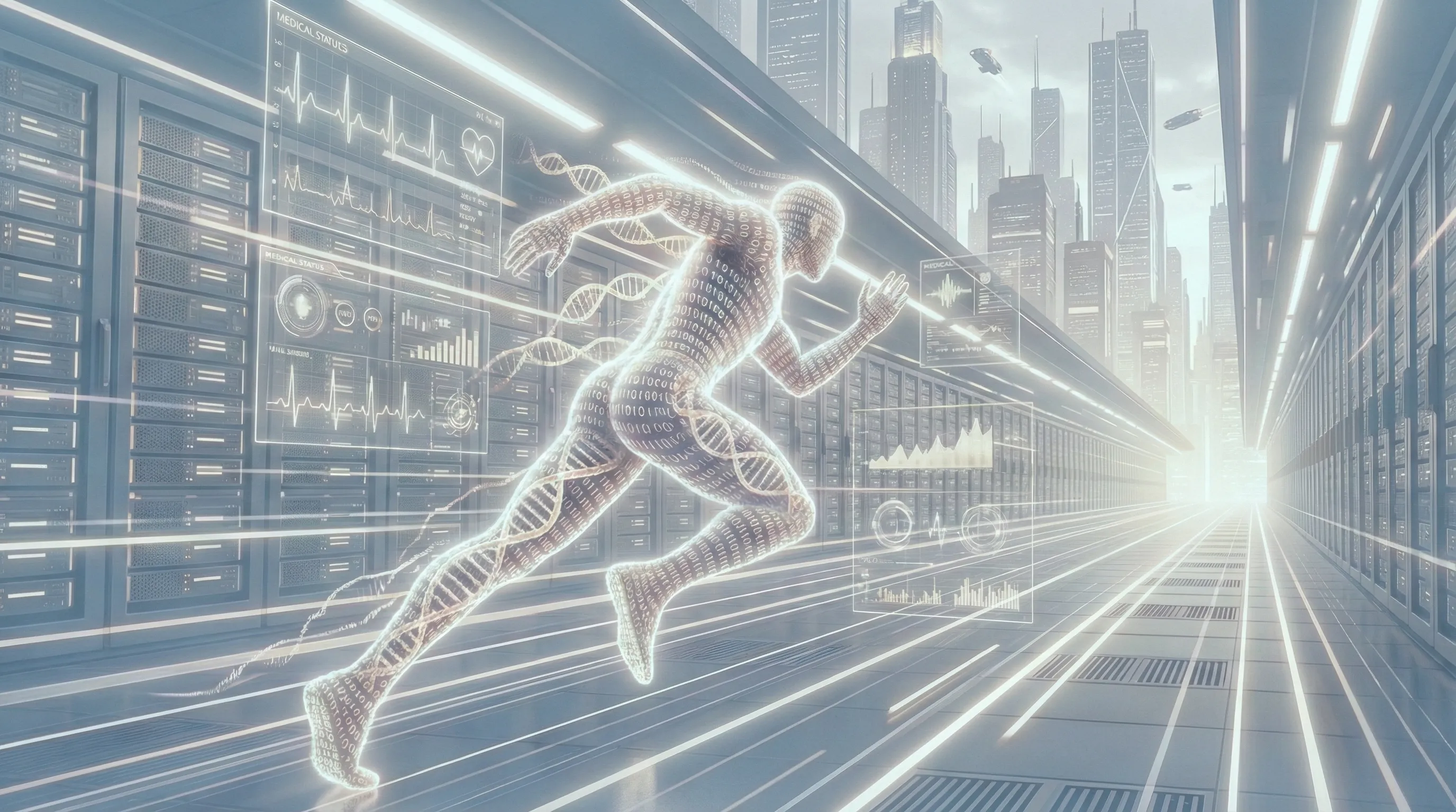 科技與運動融合的未來感背景