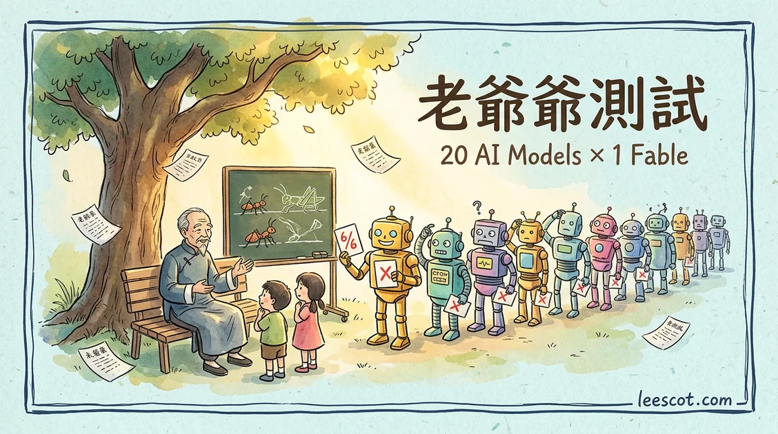 用一則寓言「老爺爺測試」實測 20 個 Ollama Cloud 模型