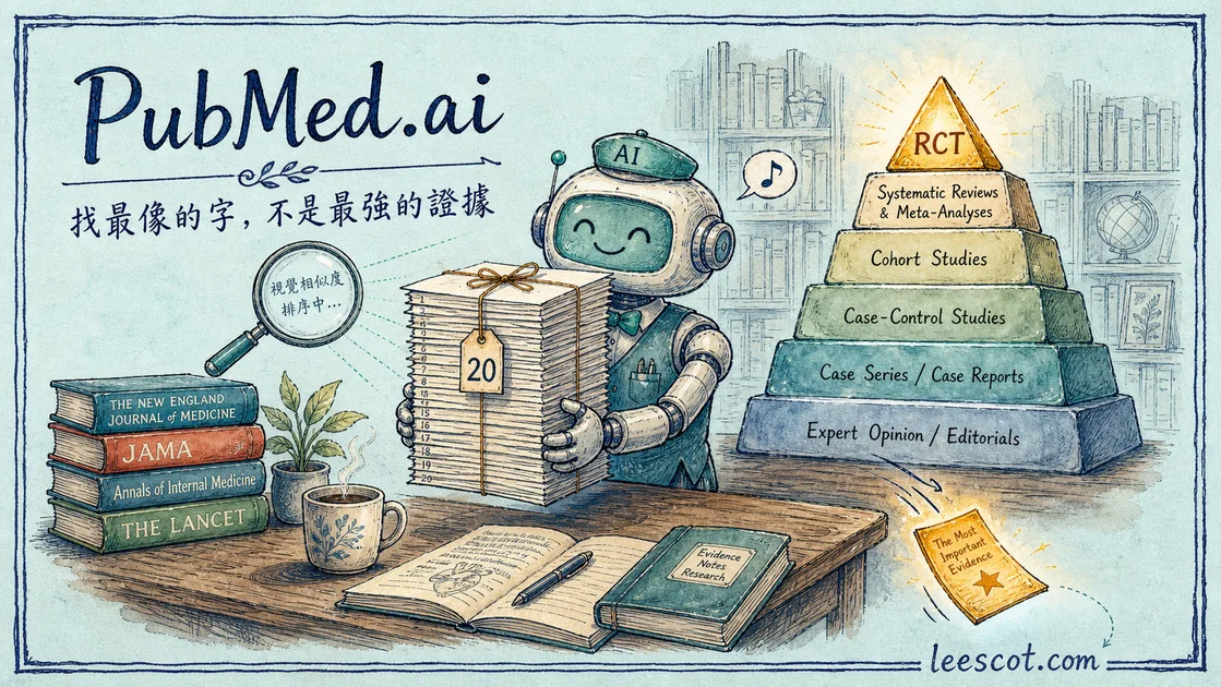 為何 PubMed.ai 在實證醫學場景並不好用！？